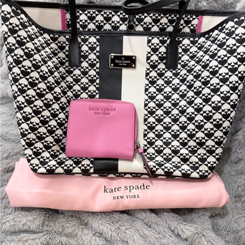 Kate Spade 3pcs: Tote, Wallet, Dustbag